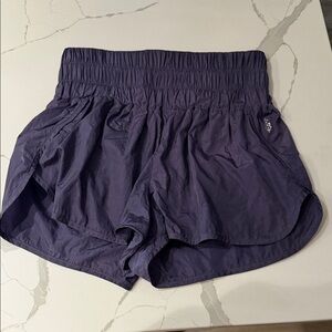 Free People Women's Athletic Shorts in Deep Plum color